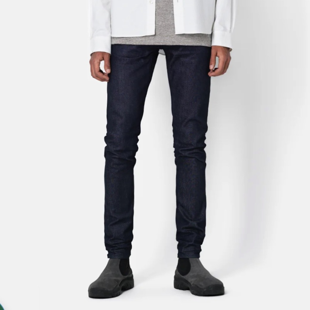 JOHN ELLIOT The Cast 2 Slim Japanese Denim Jeans in Raw Indigo